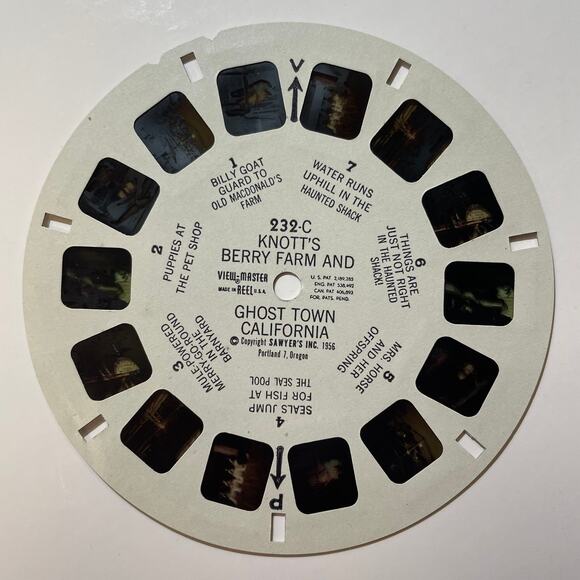 KNOTTS BERRY FARM and GHOST TOWN Packet No. 2 3d View-Master 3 Reel Packet 1956 - Picture 8 of 9